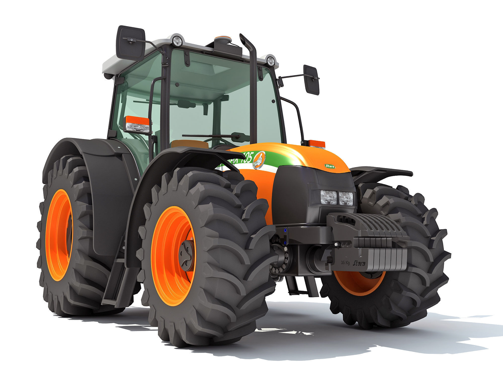 Stara Tractor 3D model_9