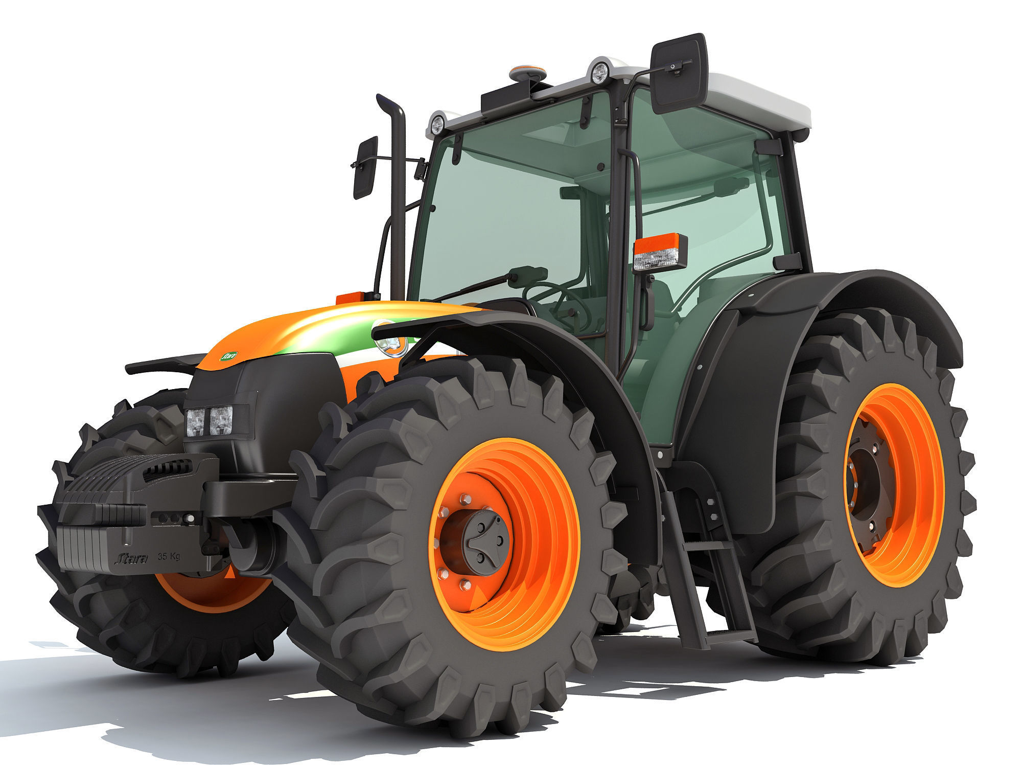 Stara Tractor 3D model_12