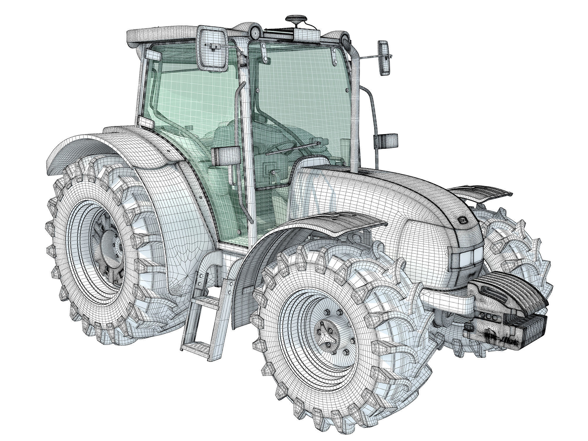 Stara Tractor 3D model_18