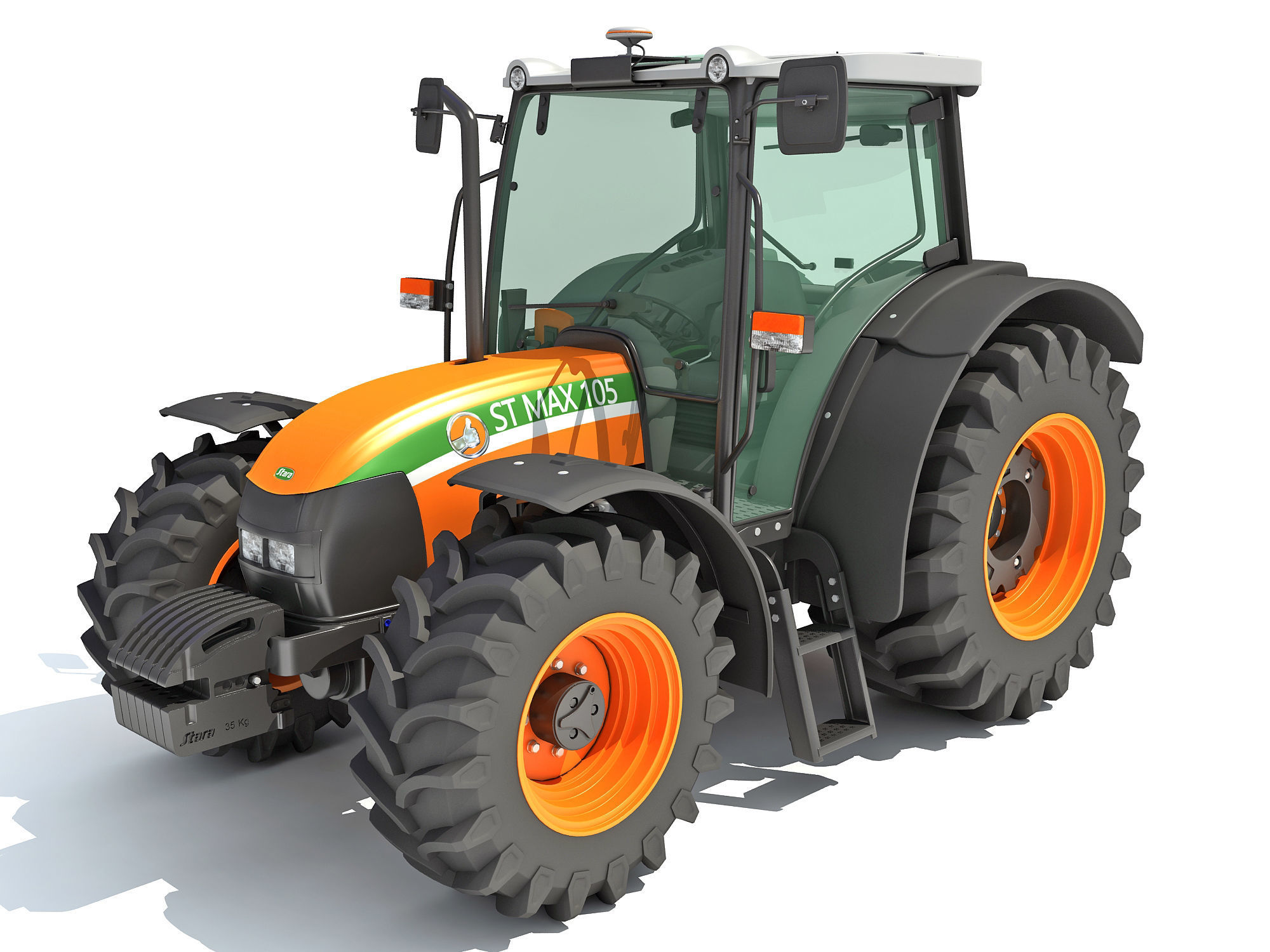 Stara Tractor 3D model_1