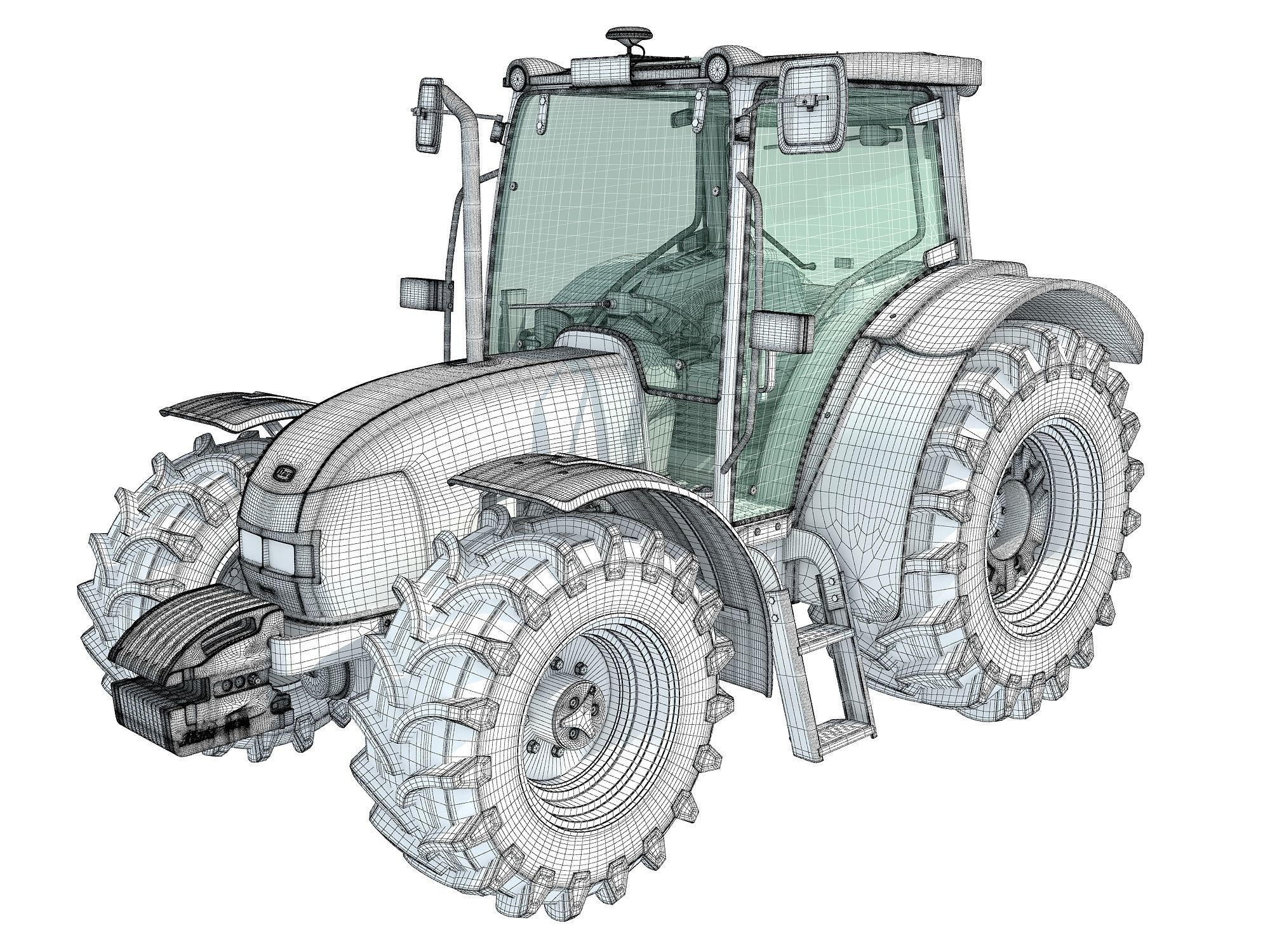 Stara Tractor 3D model_14