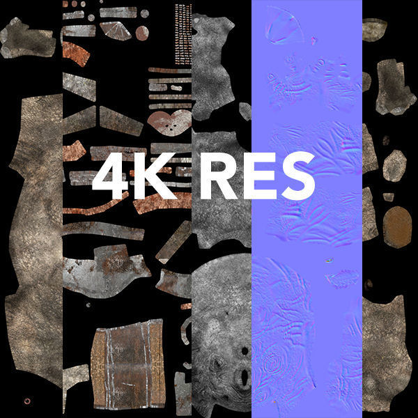 rhino warrior game character  version 2 Low-poly 3D model_21