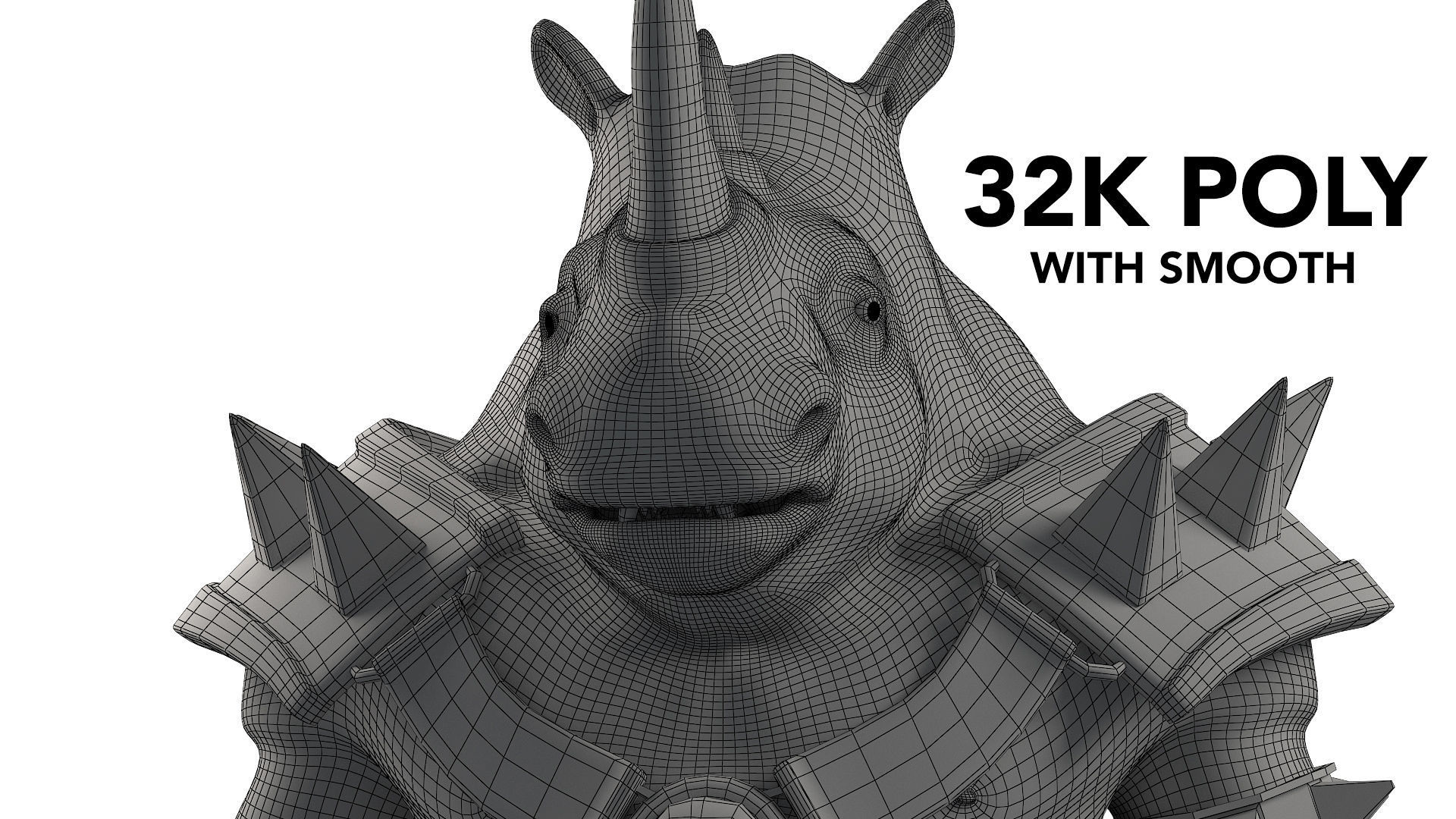 rhino warrior game character  version 2 Low-poly 3D model_18