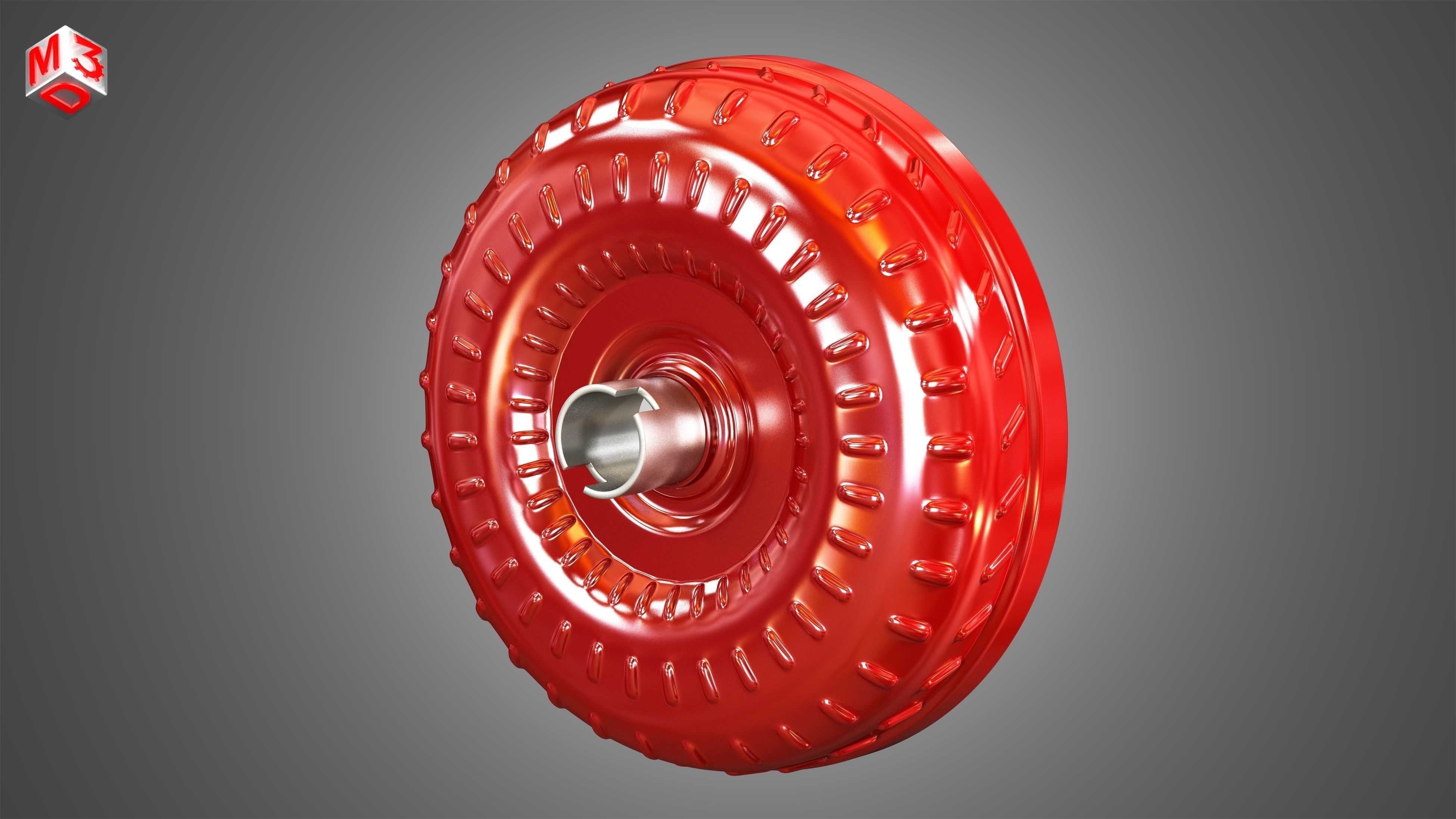 Transmission Torque Converter - with 5 Interior Parts 3D model_2