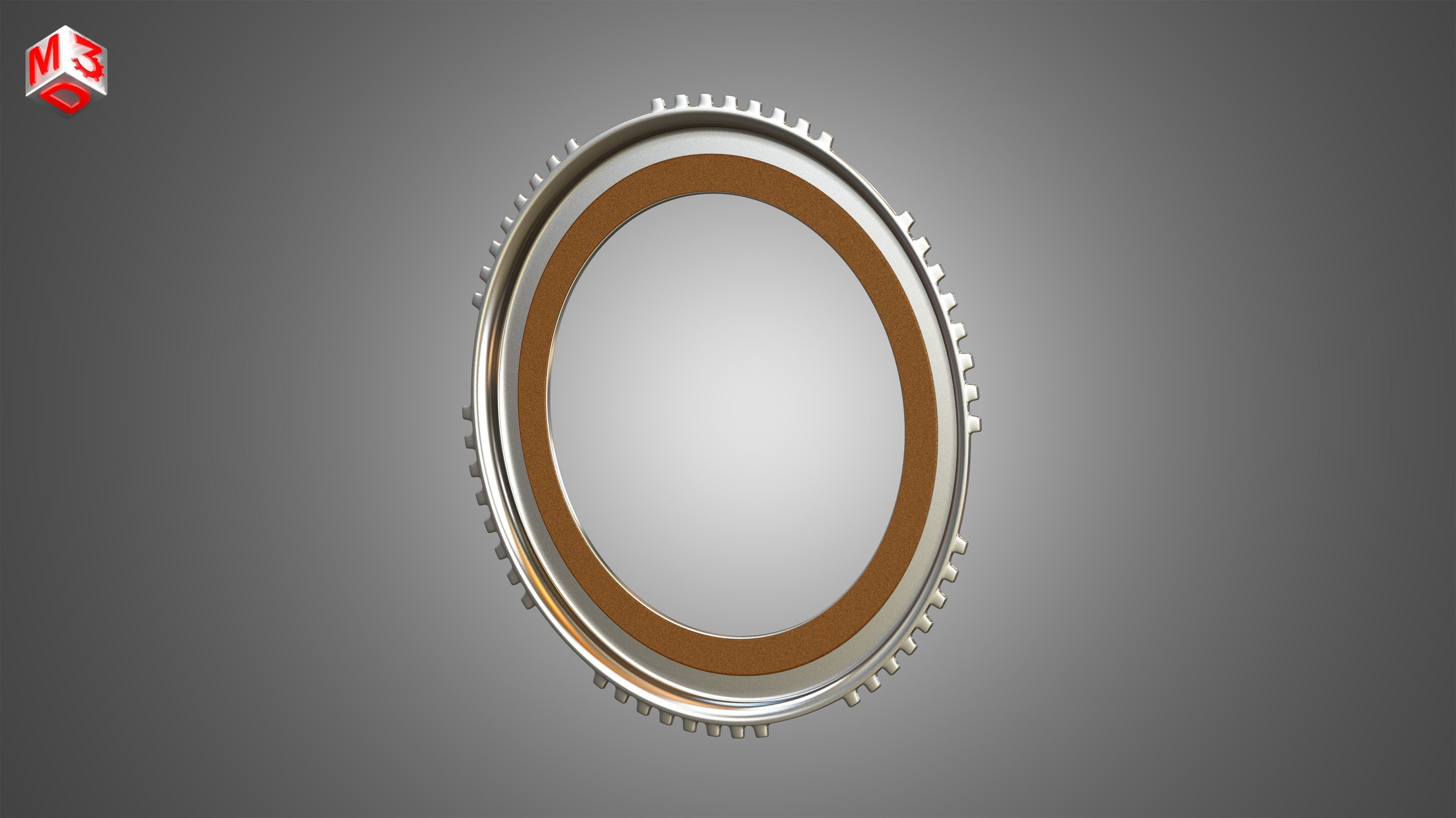 Transmission Torque Converter - with 5 Interior Parts 3D model_7