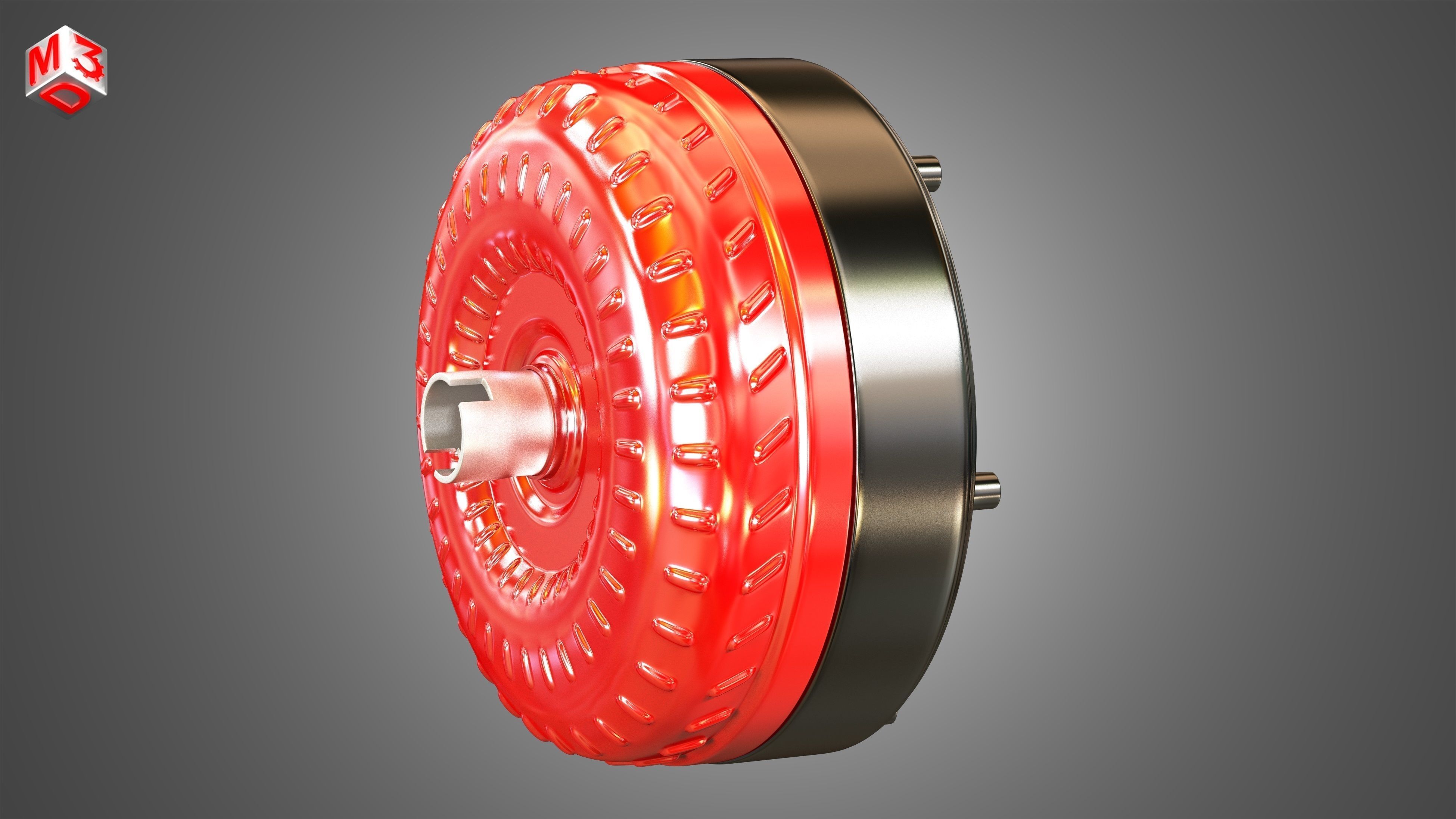 Transmission Torque Converter - with 5 Interior Parts 3D model_10