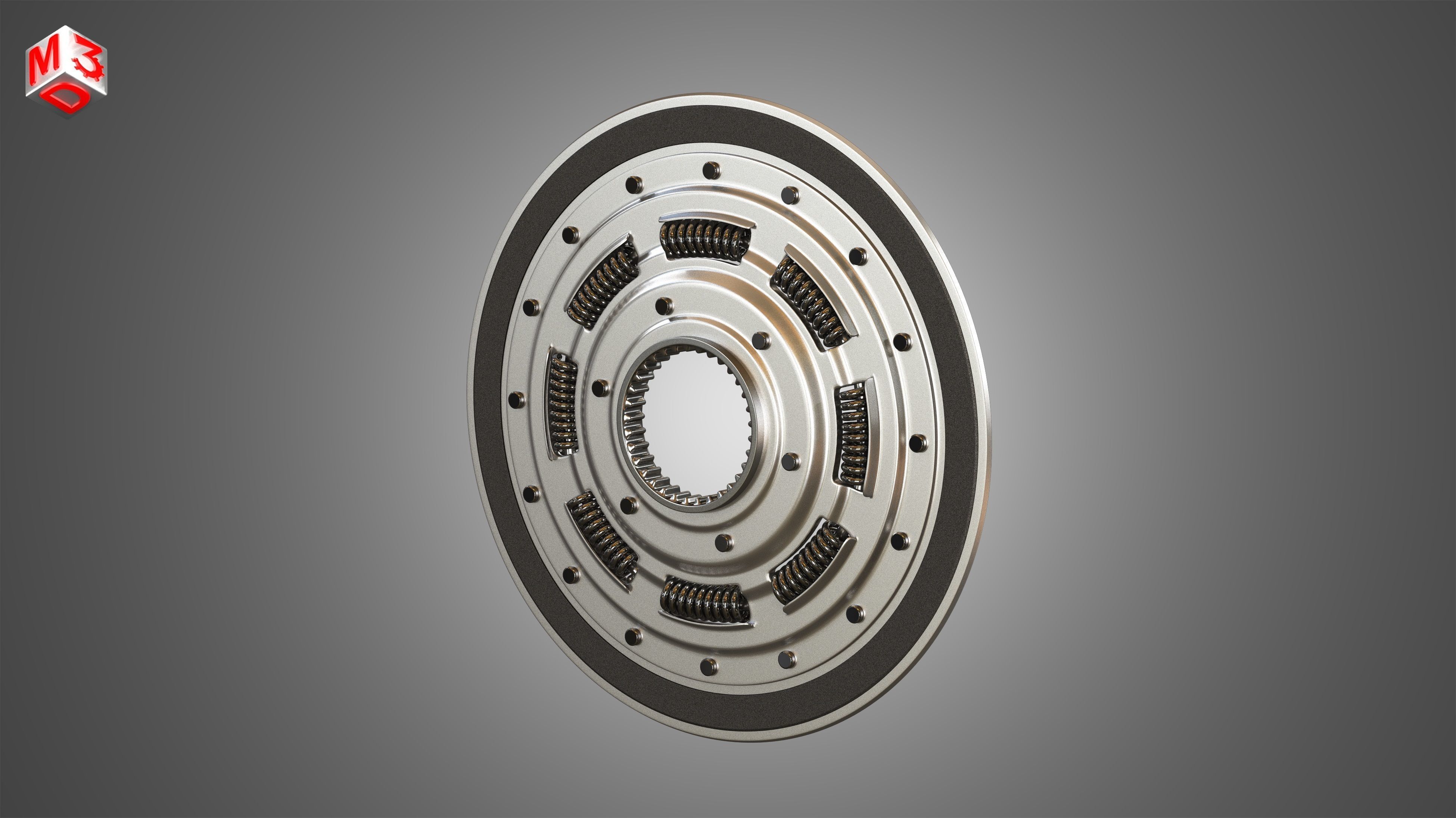 Transmission Torque Converter - with 5 Interior Parts 3D model_8