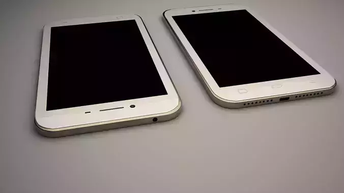 3d assets two smartphones