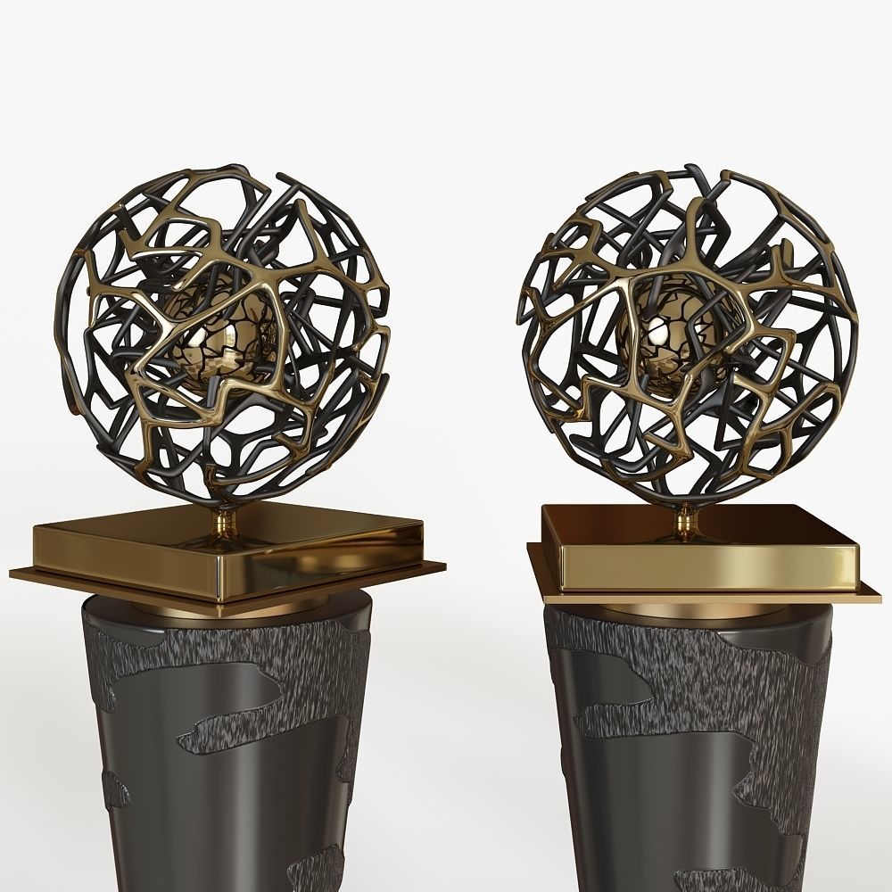 Sculpture award vases 3D model_1