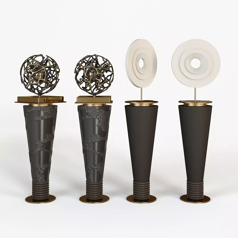 Sculpture award vases 3D model_0
