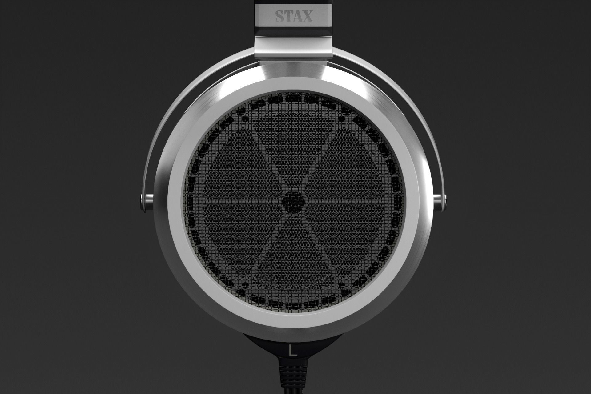 Stax SR-009 Headphones 3D model_4