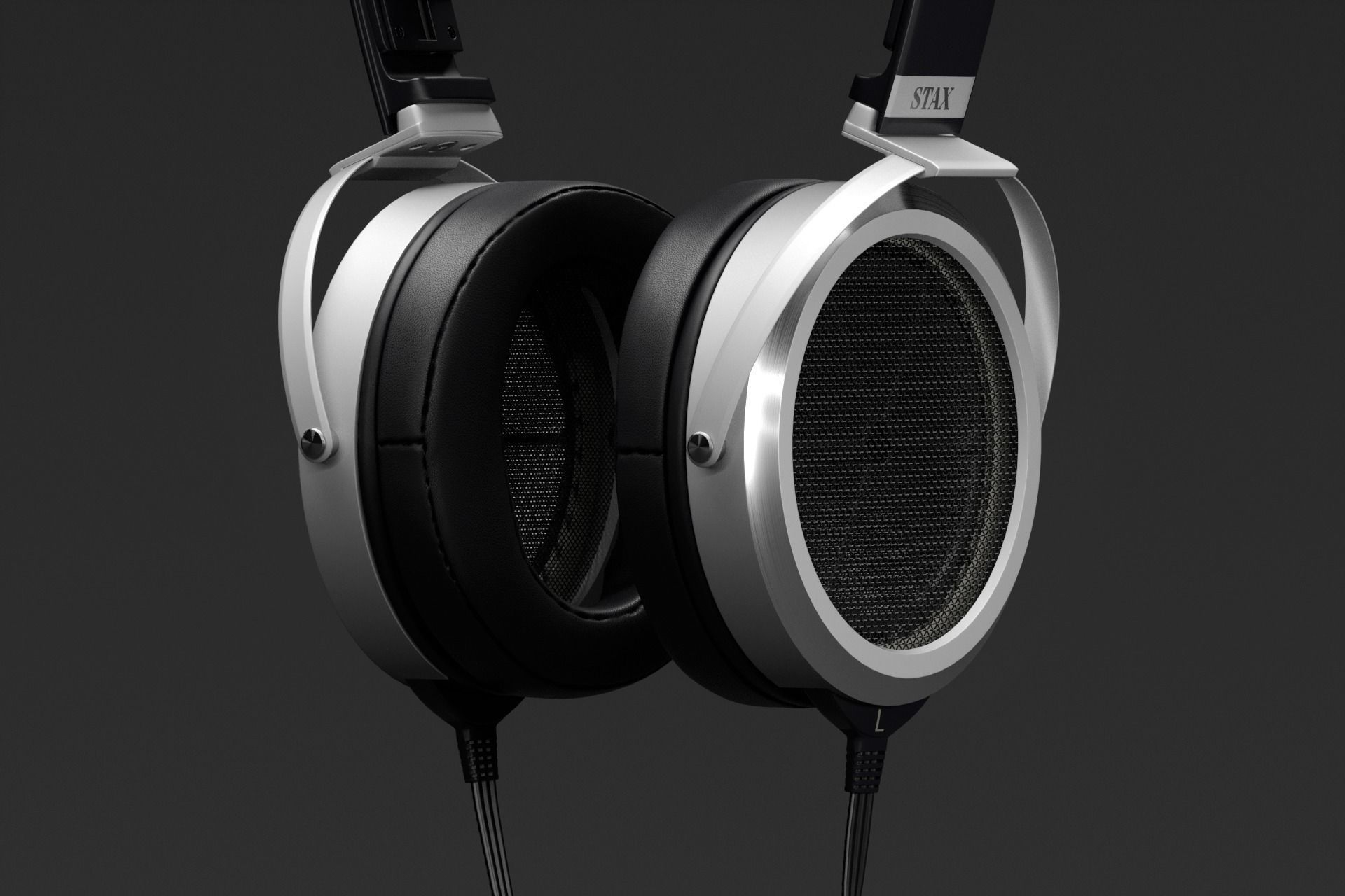 Stax SR-009 Headphones 3D model_3