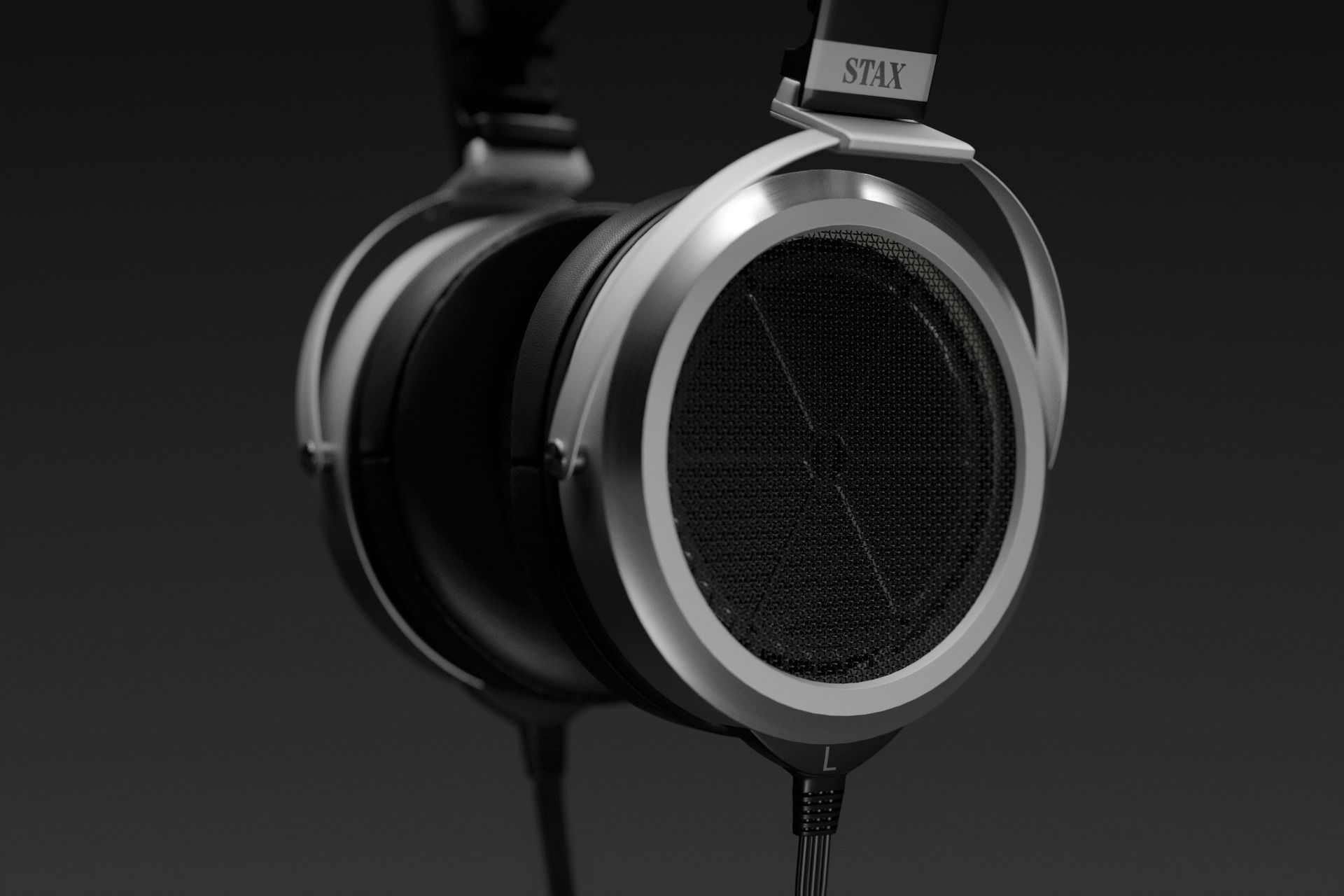 Stax SR-009 Headphones 3D model_14