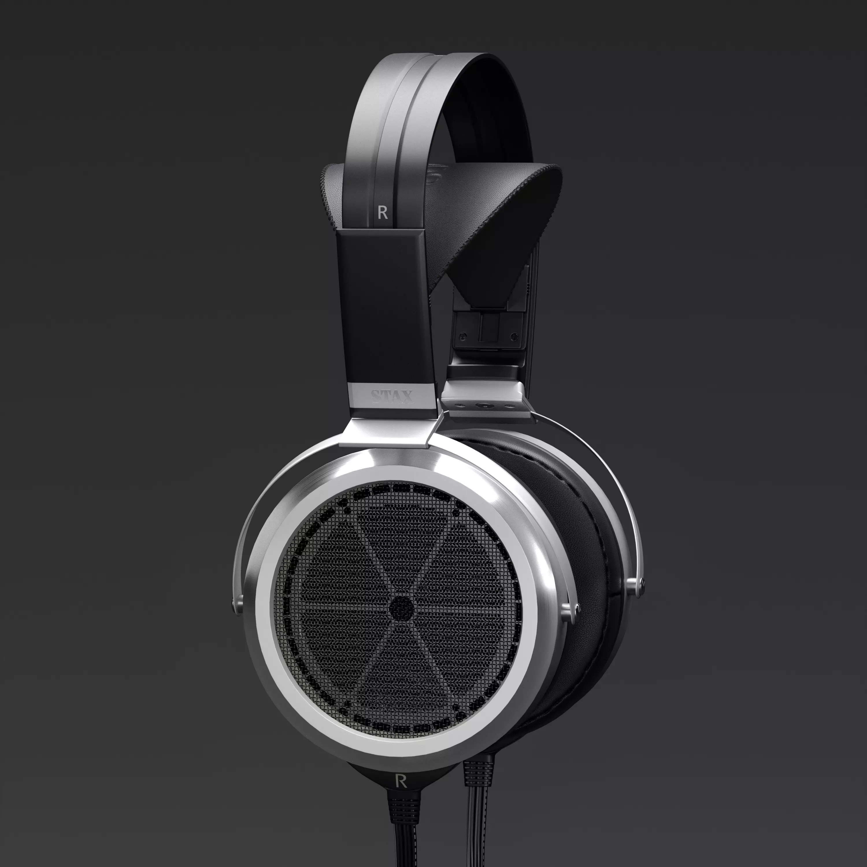 Stax SR-009 Headphones 3D model_0