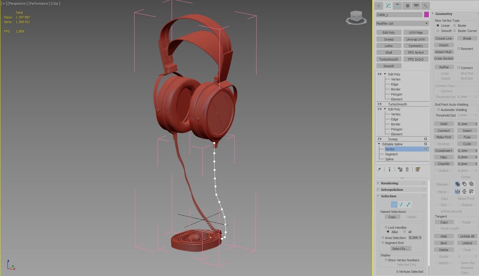 Stax SR-009 Headphones 3D model_19