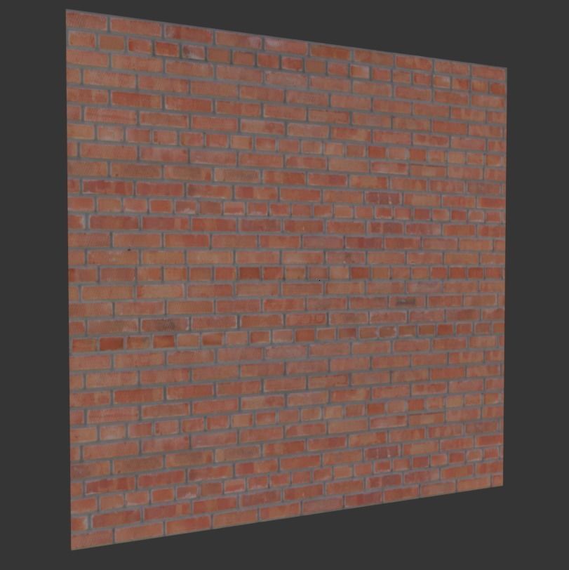 Ultra realistic Brick wall Scan 3D model_5