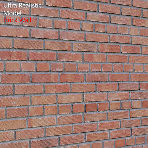 Ultra realistic Brick wall Scan 3D model