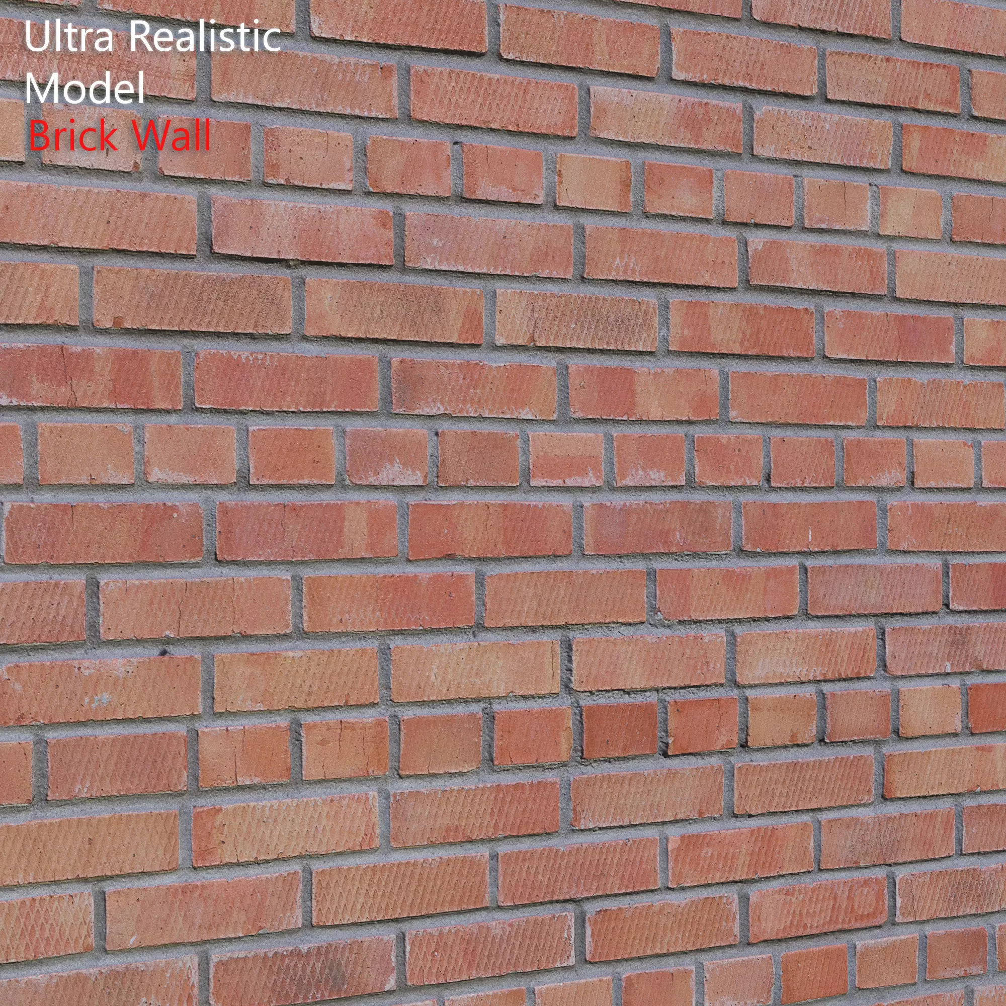 Ultra realistic Brick wall Scan 3D model_0