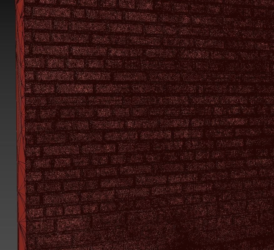 Ultra realistic Brick wall Scan 3D model_8