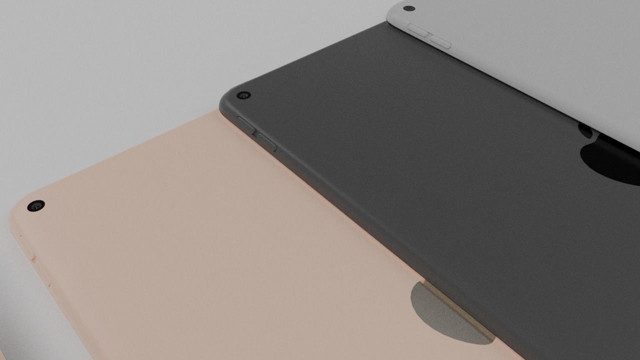 iPad Mini 5 2019 And iPad Air 3 2019 All Official Colors Bundle 3D model_3