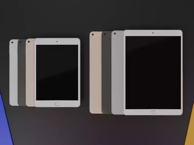 iPad Mini 5 2019 And iPad Air 3 2019 All Official Colors Bundle