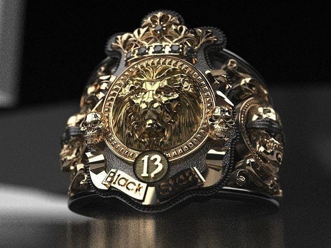 Timati leon ring - replica 3D print model