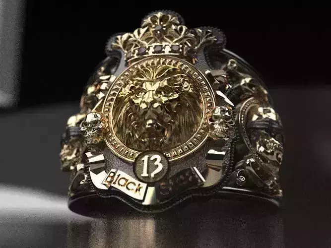 Timati leon ring - replica 3D print model