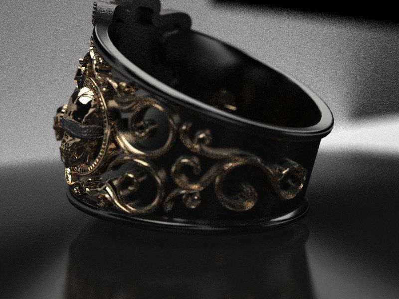 Timati leon ring - replica 3D print model_9