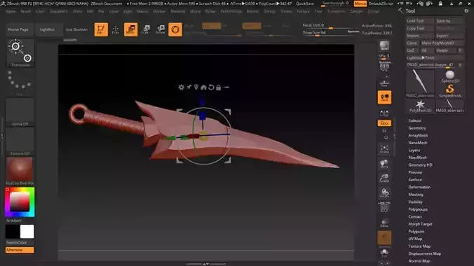 Alien Tail - Predator Dagger  3D print model