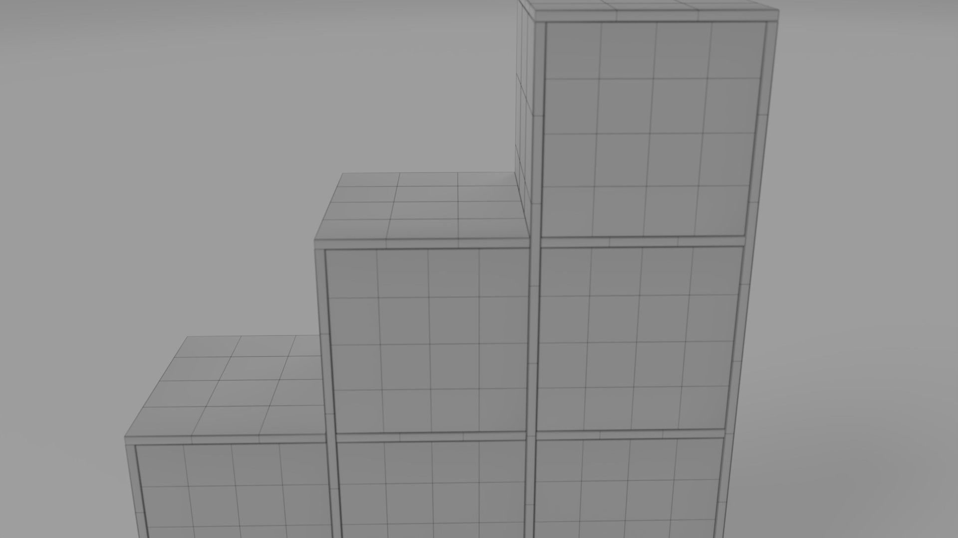 Wooden Book Shelf Low-poly 3D model_21