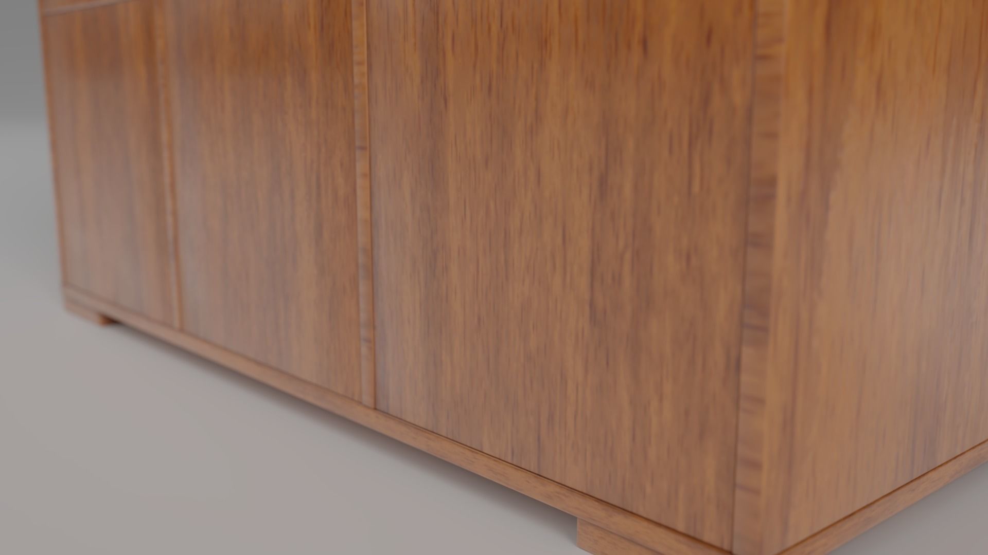 Wooden Book Shelf Low-poly 3D model_16