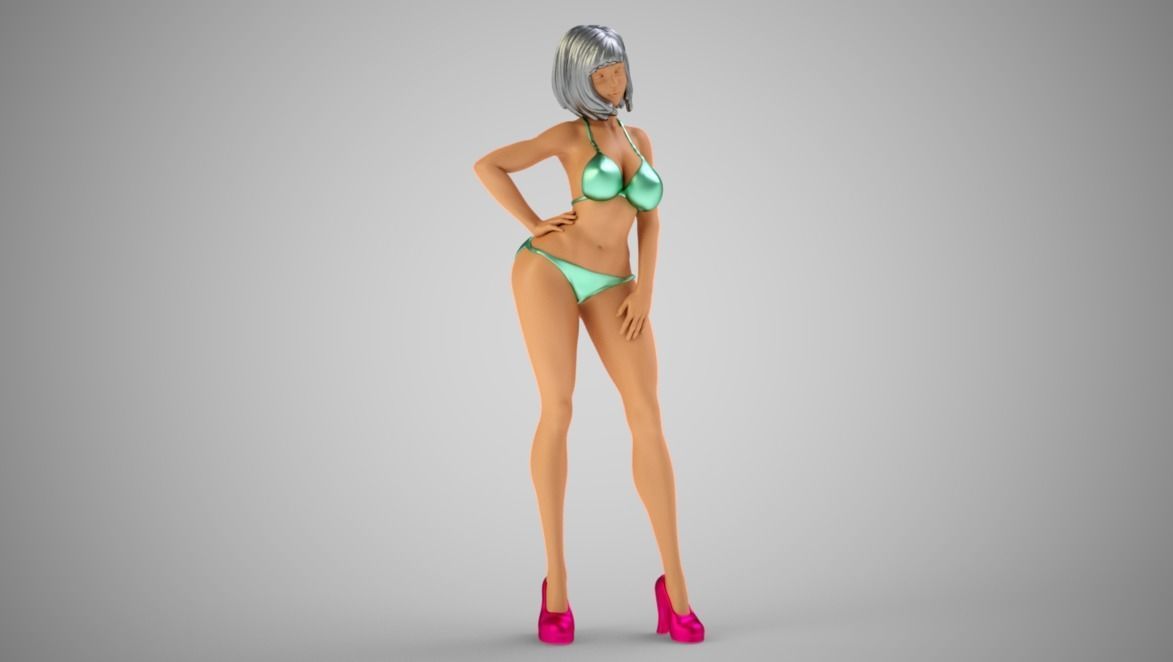 Truant Girl 3D print model_1