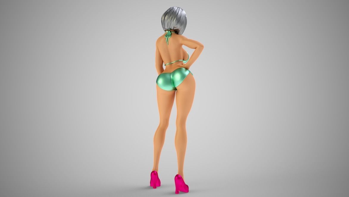 Truant Girl 3D print model_4