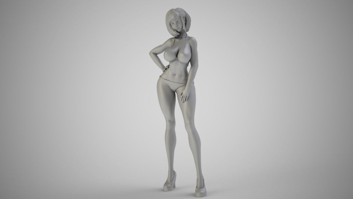 Truant Girl 3D print model_10