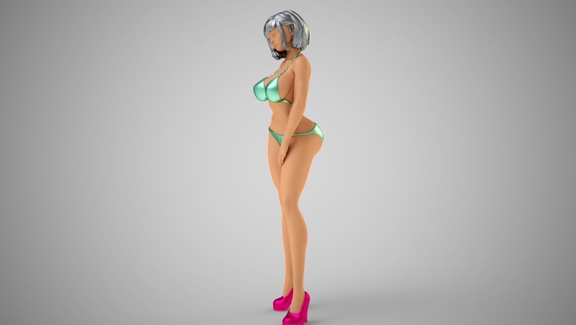 Truant Girl 3D print model_7