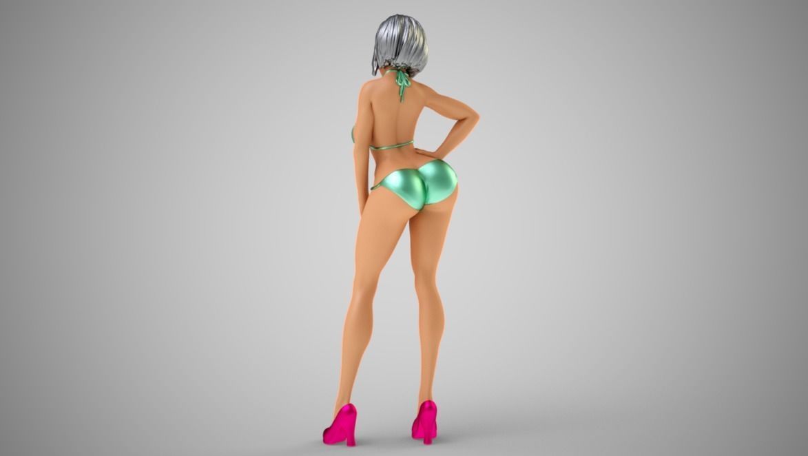 Truant Girl 3D print model_5