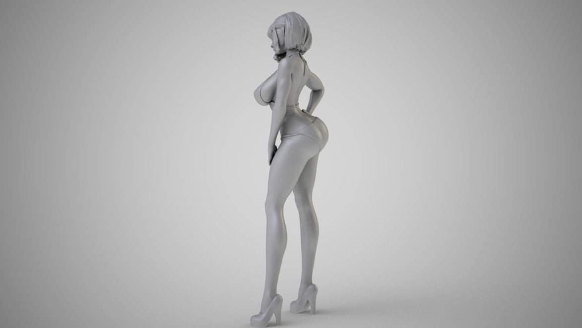 Truant Girl 3D print model_9
