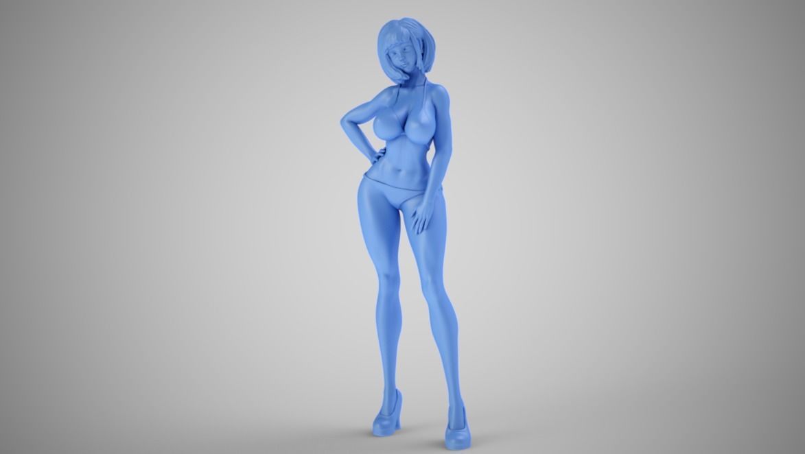 Truant Girl 3D print model_13