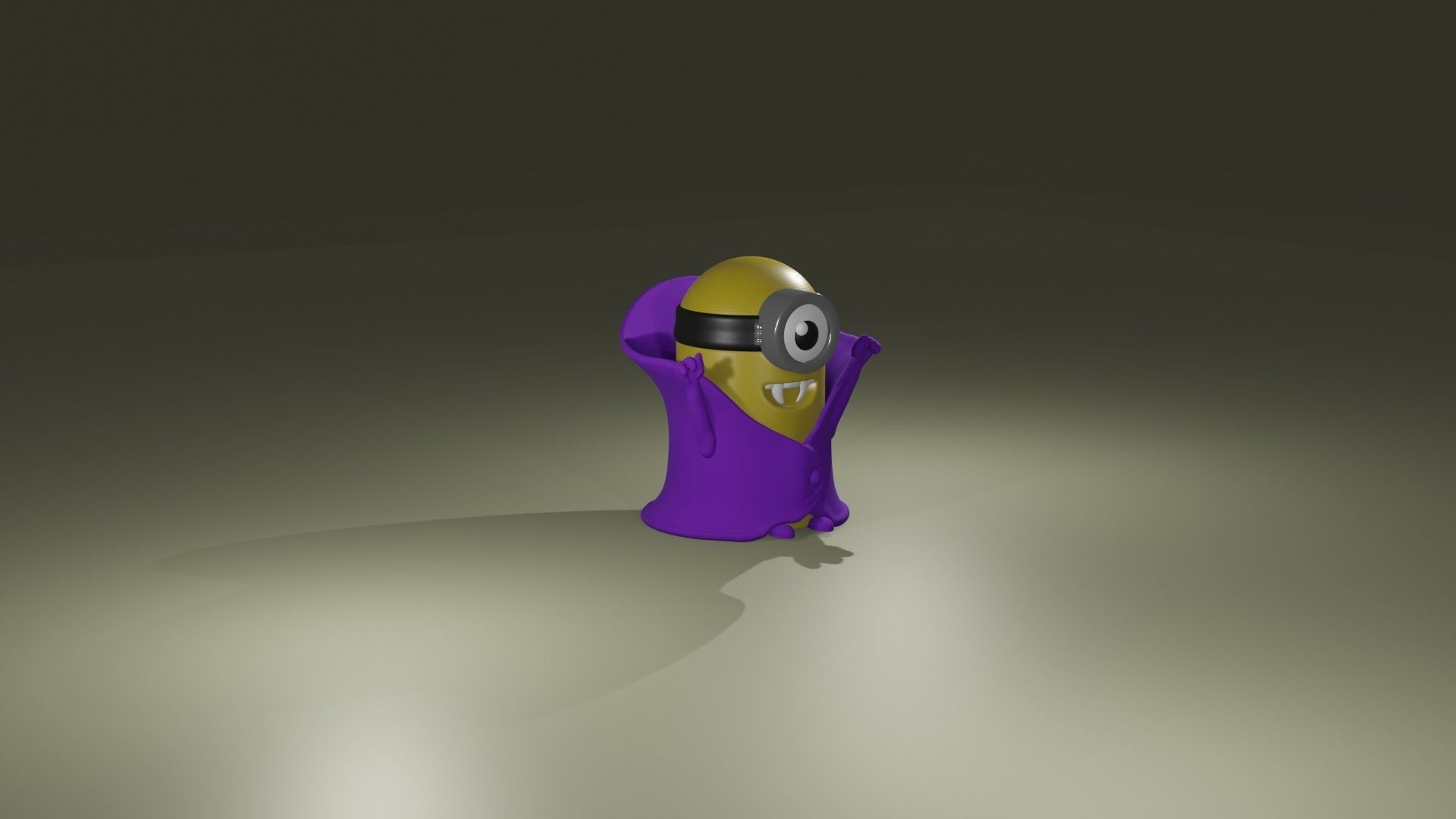 Minion Vampire - 3DPrinting  3D print model_3