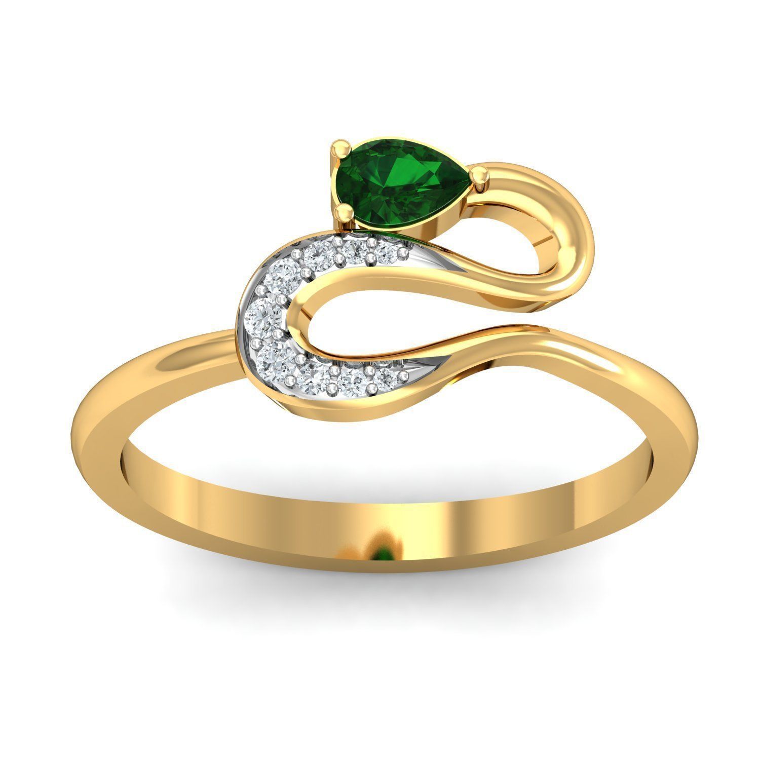 Women ring earrings pendant 3dm stl render detail 3D print model 3D print model_10