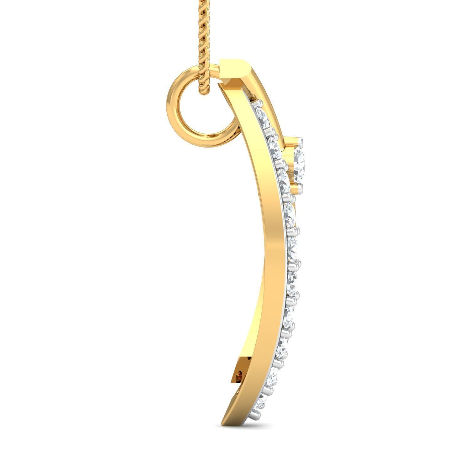 Women ring earrings pendant 3dm stl render detail 3D print model 3D print model_5