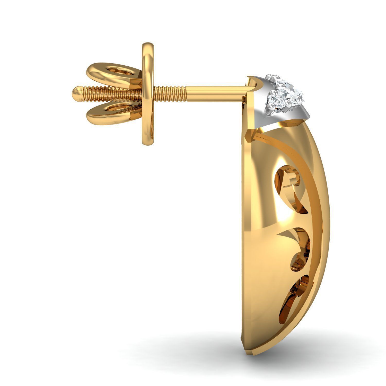 Women ring earrings pendant 3dm stl render detail 3D print model 3D print model_6