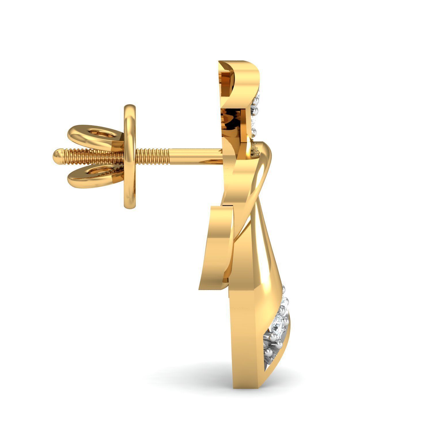 Women ring earrings pendant 3dm stl render detail 3D print model 3D print model_6