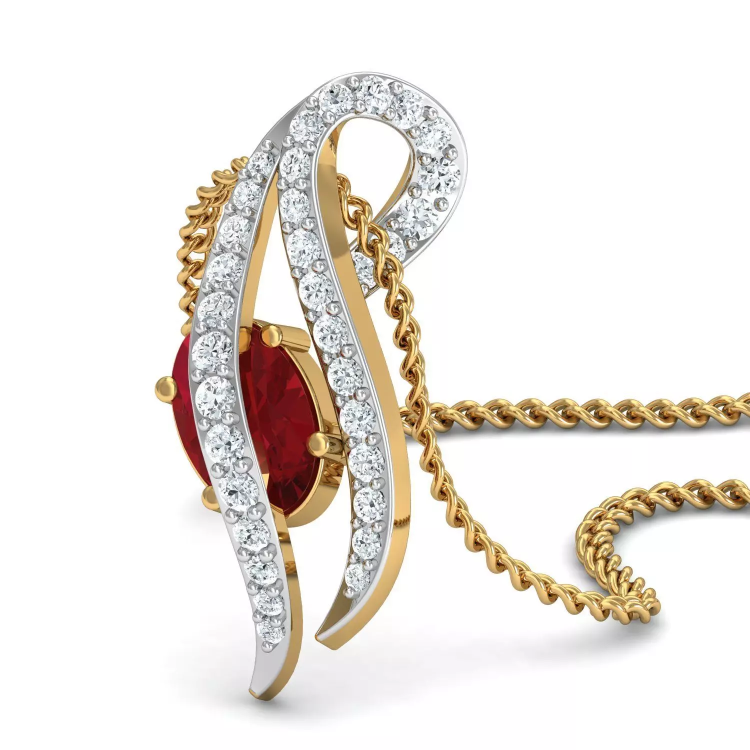 Women ring earrings pendant 3dm stl render detail 3D print model 3D print model_0