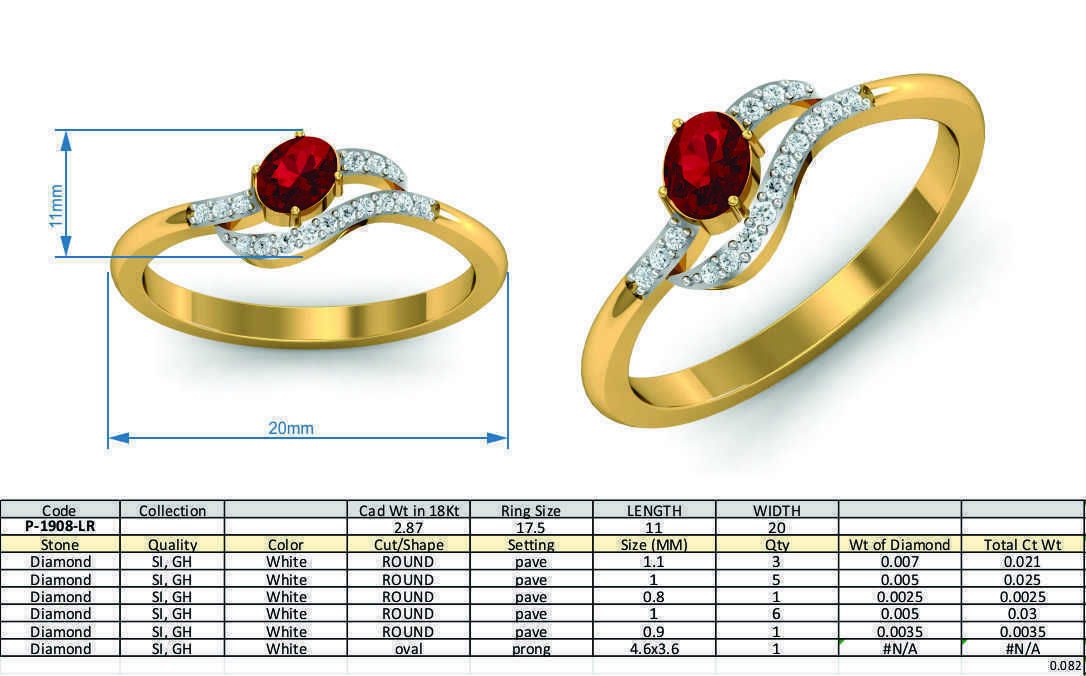 Women ring earrings pendant 3dm stl render detail 3D print model 3D print model_11