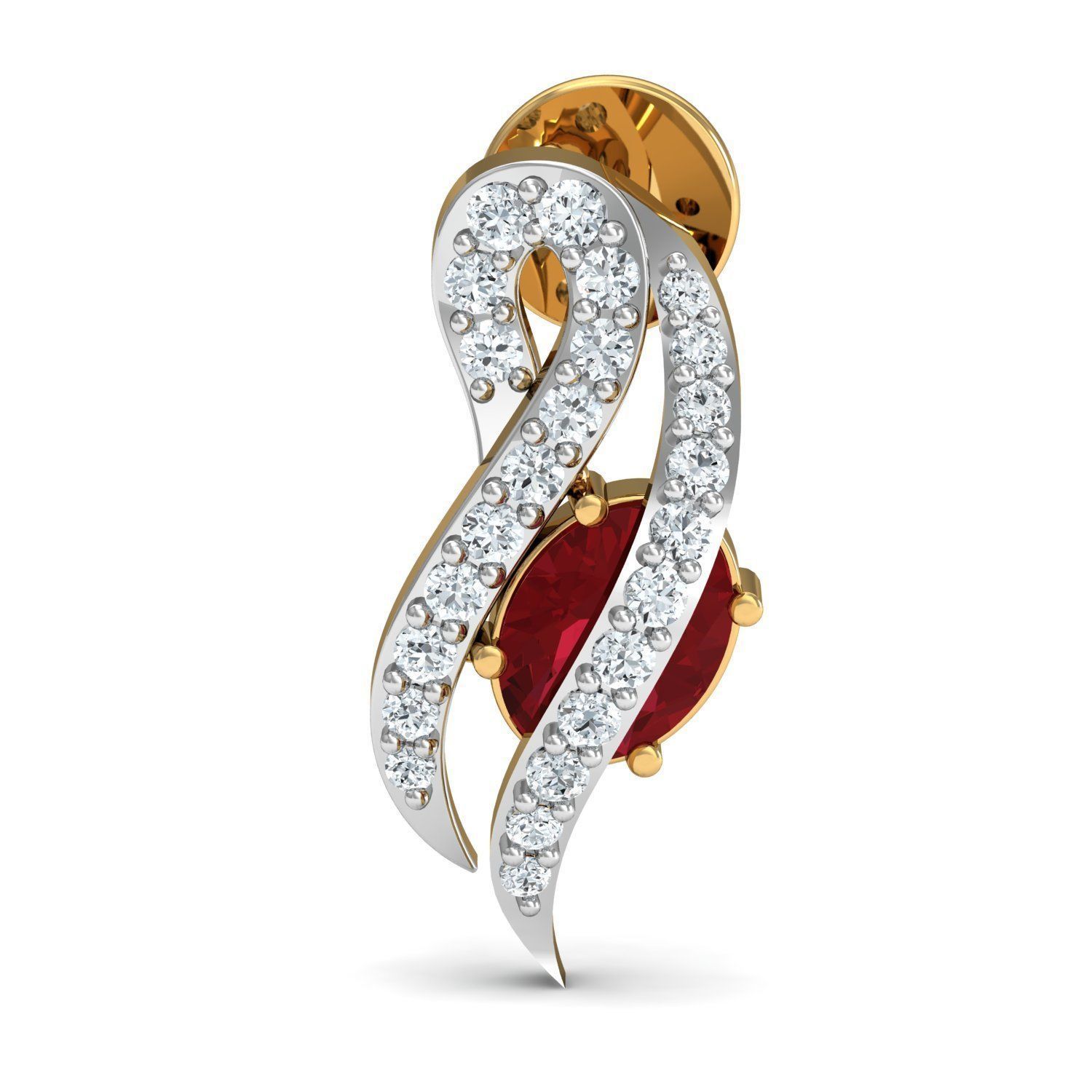 Women ring earrings pendant 3dm stl render detail 3D print model 3D print model_5