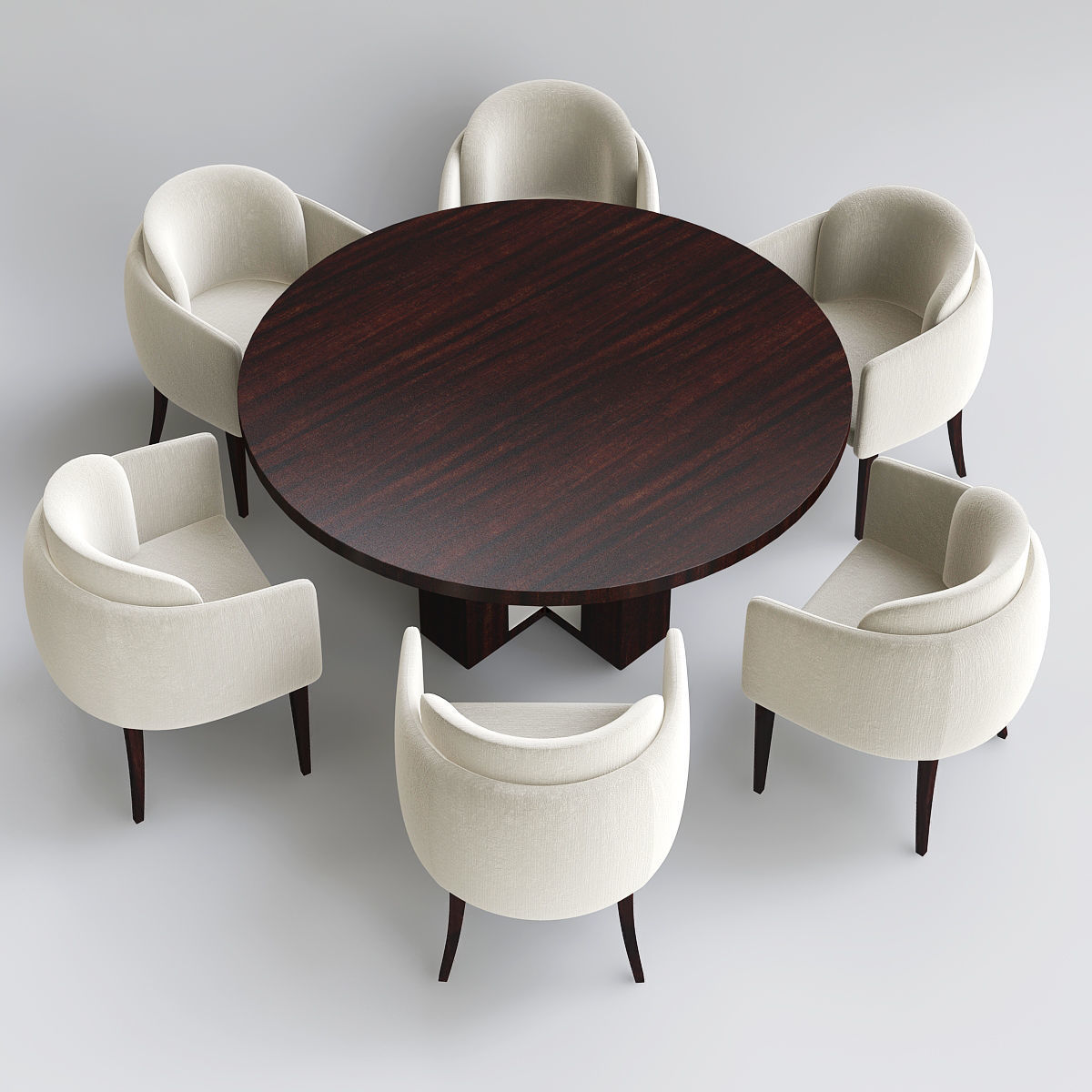 Chair - Armchair and Dinning table Collection 23 Pieces 3d model 3D model_9