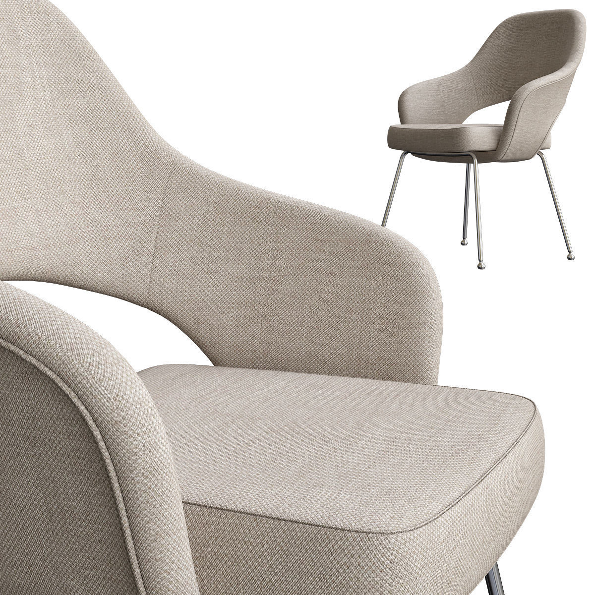 Chair - Armchair and Dinning table Collection 23 Pieces 3d model 3D model_31