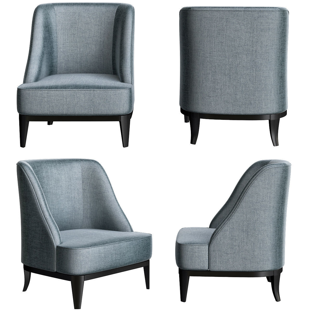 Chair - Armchair and Dinning table Collection 23 Pieces 3d model 3D model_29