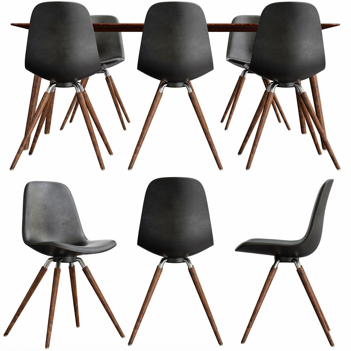 Chair - Armchair and Dinning table Collection 23 Pieces 3d model 3D model_20